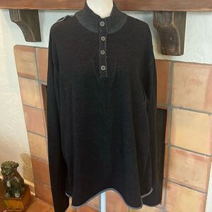 Zenfari Life is a Festival Cotton 1/4 Button Pullover, XXL!